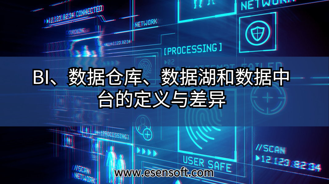 BI、数据仓库、数据湖和数据中台的定义与差异